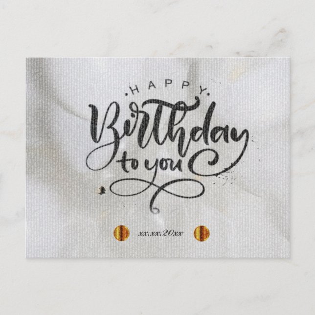 Happy Birthday Postcard (Front)