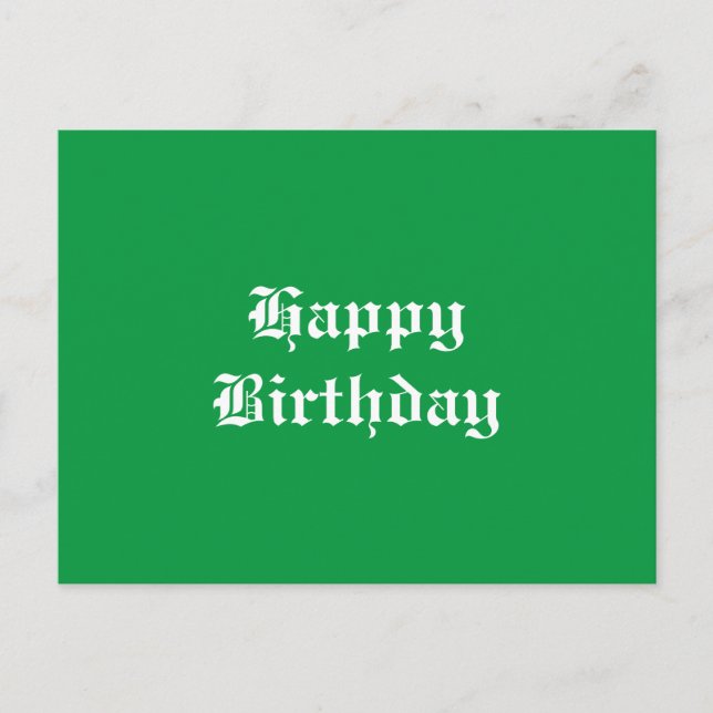 Happy Birthday Postcard (Front)