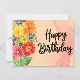 Happy Birthday Postcard