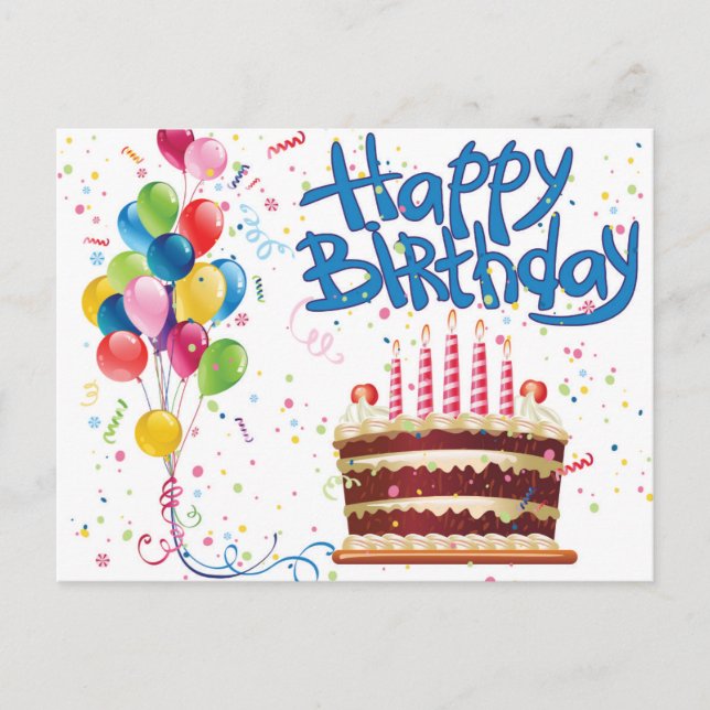 Happy Birthday Postcard (Front)