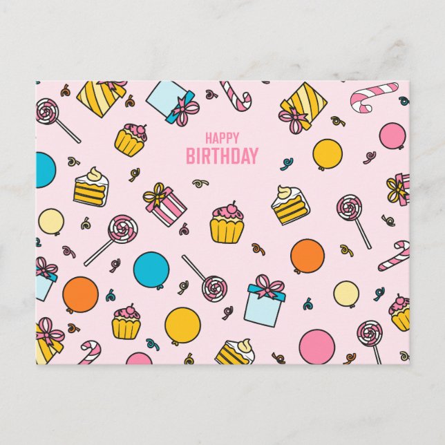 HAPPY BIRTHDAY POSTCARD (Front)