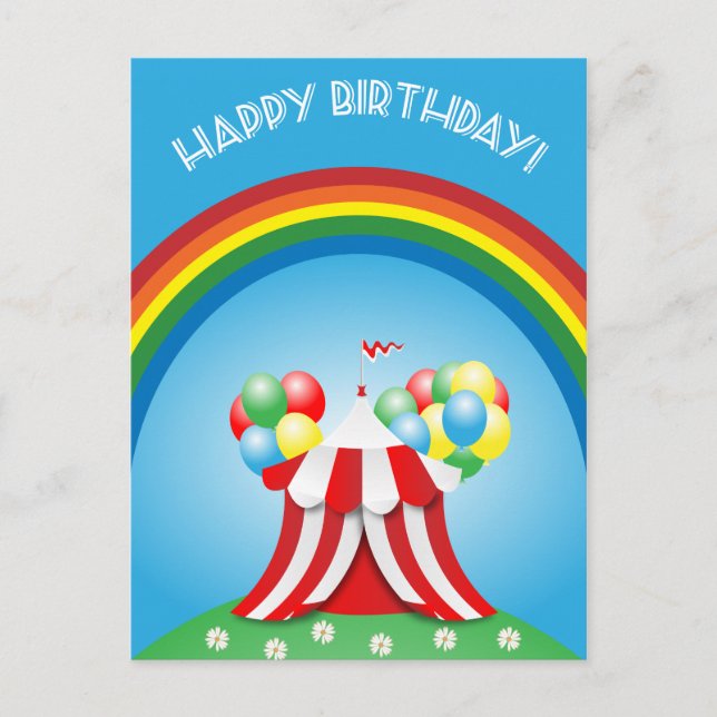 Happy birthday postcard (Front)