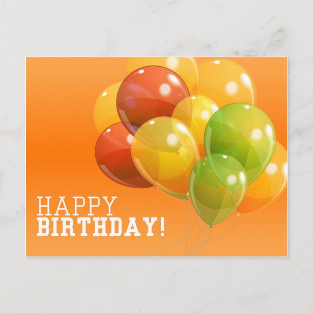 Happy birthday postcard (Front)