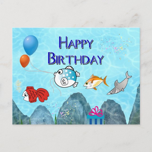 Happy Birthday Postcard (Front)