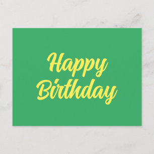Happy Birthday Postcard