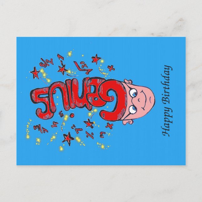 Happy birthday postcard (Front)