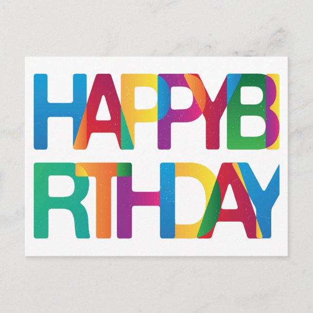 Happy Birthday Postcard (Front)
