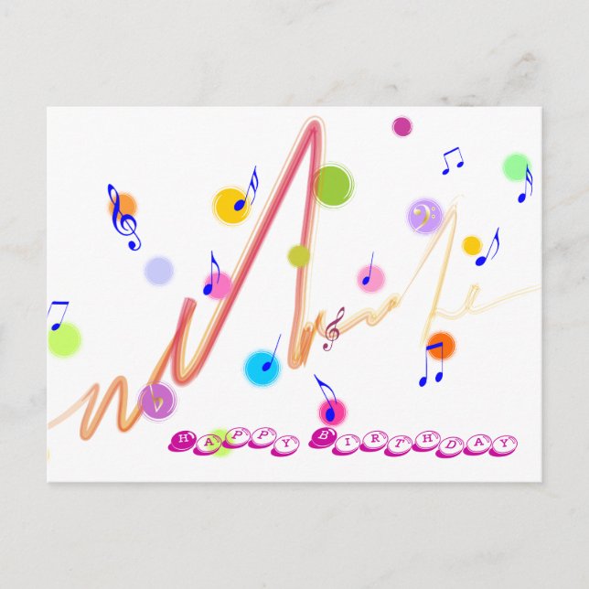 Happy Birthday Postcard (Front)