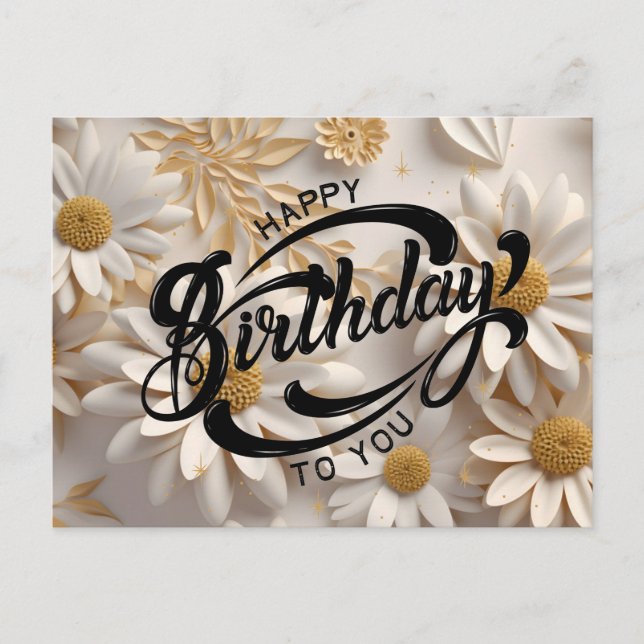 Happy Birthday Postcard (Front)
