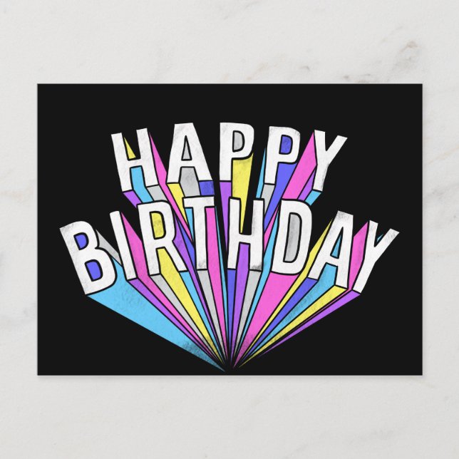 Happy Birthday Postcard (Front)