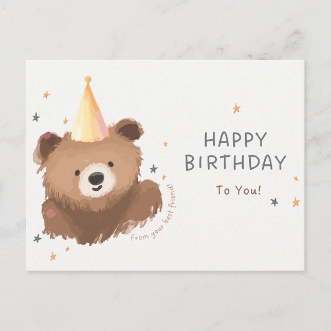 Happy birthday  postcard (Front)