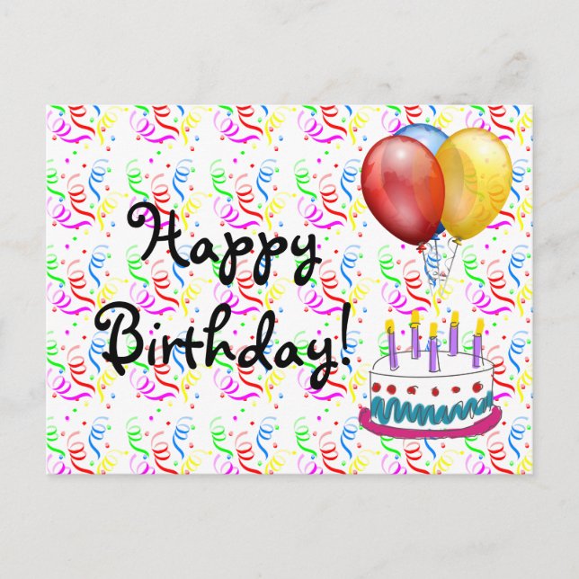 Happy Birthday Postcard (Front)