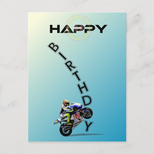 HAPPY BIRTHDAY. POSTCARD (Front)