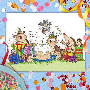 HAPPY BIRTHDAY postcard by Nicole Janes