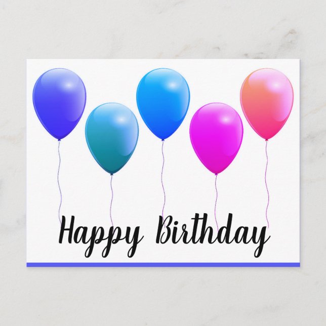 Happy birthday postcards (Front)