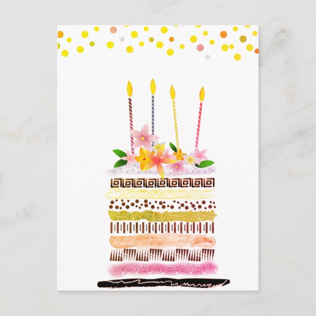 Happy birthday postcards (Front)