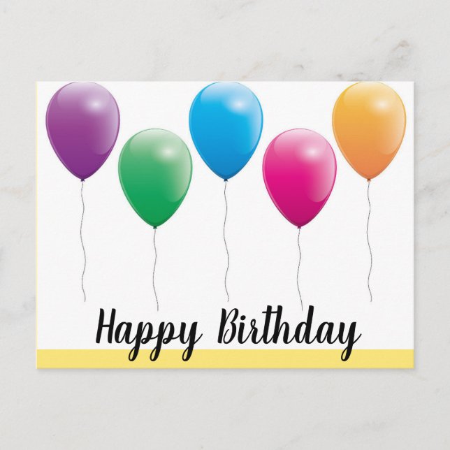 Happy birthday postcards (Front)