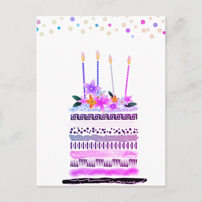 Happy birthday postcards (Front)