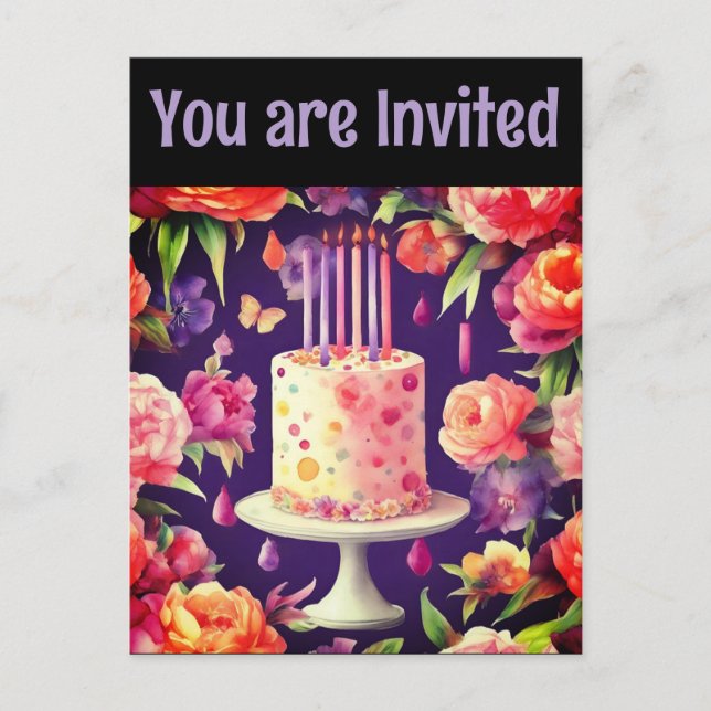 Happy birthday postcards (Front)