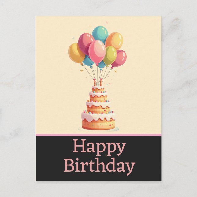 Happy birthday postcards (Front)