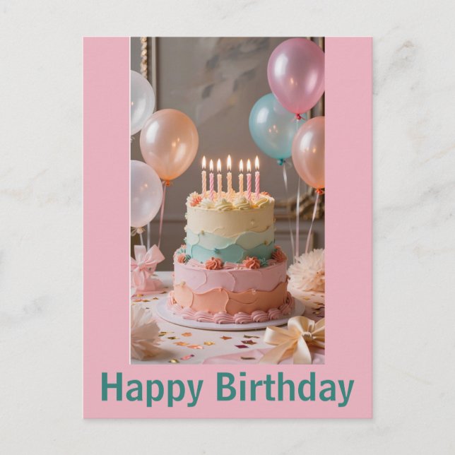 Happy birthday postcards (Front)