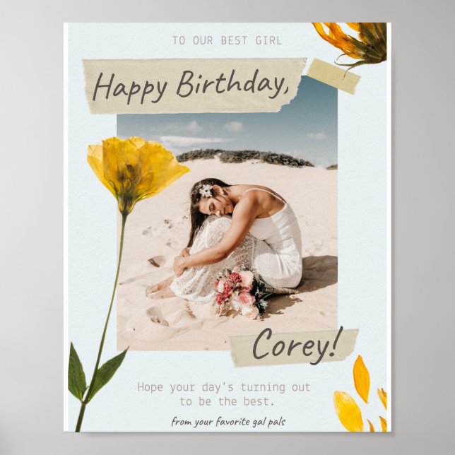 Happy birthday poster (Front)