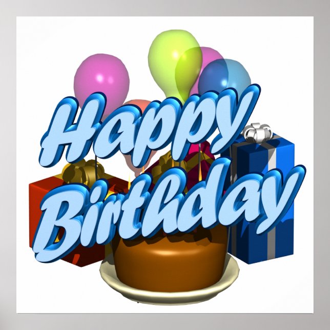 Happy Birthday Poster (Front)