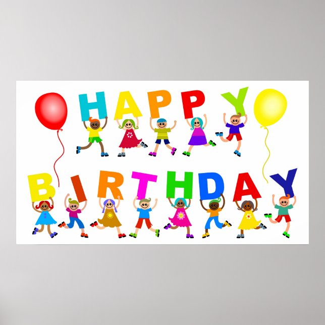 Happy Birthday Poster (Front)