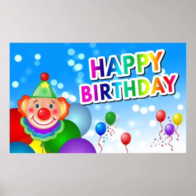 Happy Birthday Poster (Front)