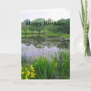 Happy Birthday, Potter Lake, Kansas, in Spring Card