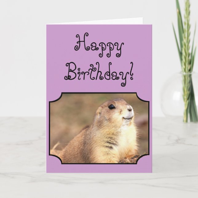 Happy Birthday Prairie greeting card (Front)