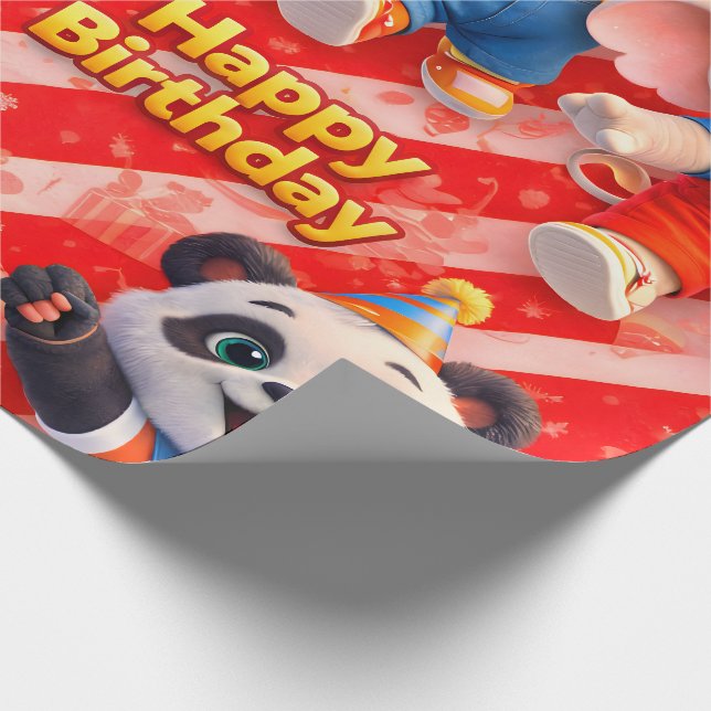 Happy birthday premium wrapping paper de (Corner)