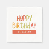 Happy Birthday Preppy Playful Fun Simple Greeting