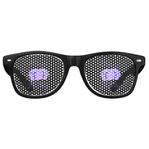 Happy Birthday Pretty Purple Party Retro Sunglasses