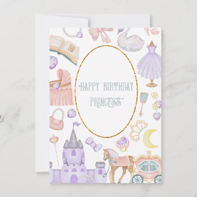 Happy Birthday Princess Baby Girl (Front)