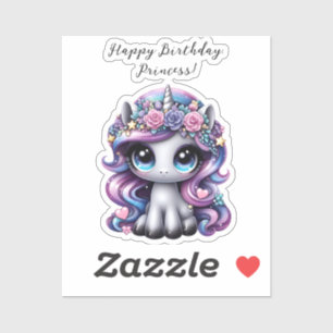 Happy Birthday, Princess! glitter pony unicorn