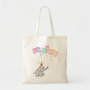 Happy Birthday Princess Images Baby Elephant Tote Bag