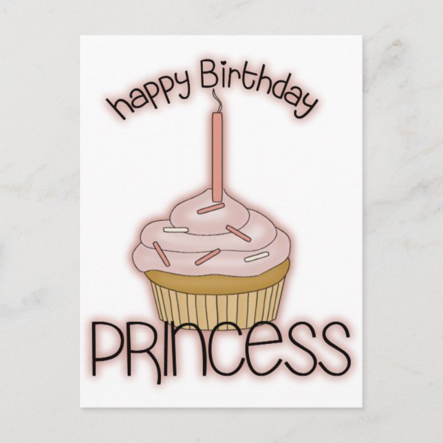 Happy Birthday Princess Postcard (Front)