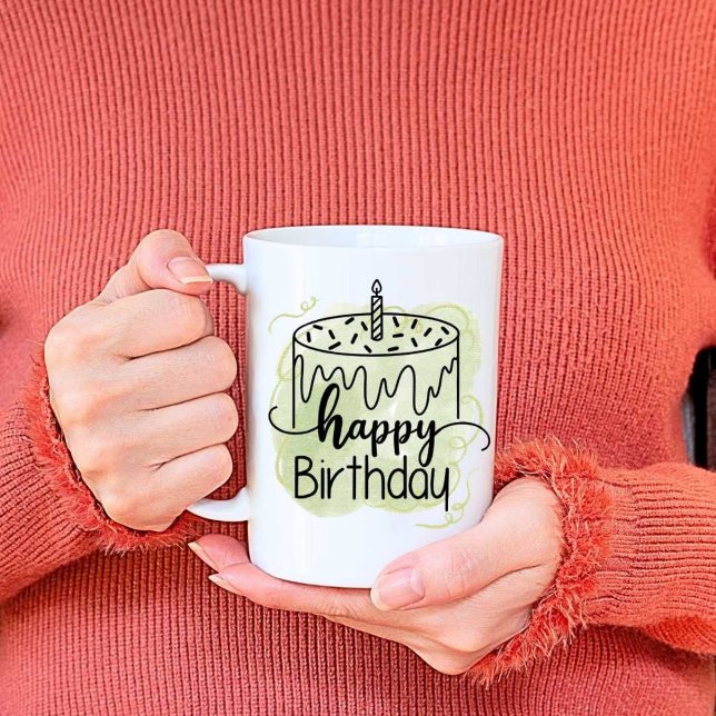 Happy birthday Print Modern White Mug  (Creator Uploaded)