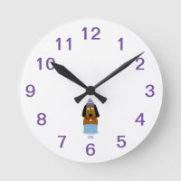 Happy Birthday Pup Acrylic Wall Clock