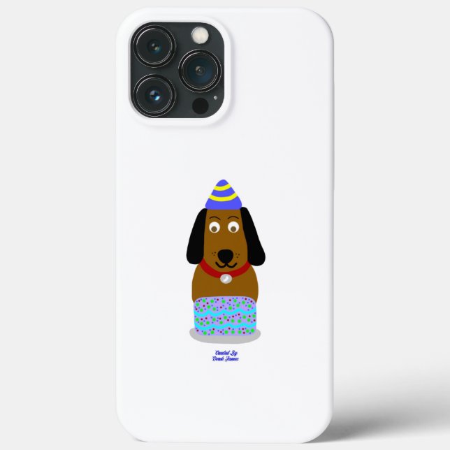 Happy Birthday Pup Apple iPhone 13 Pro Max Case (Back)