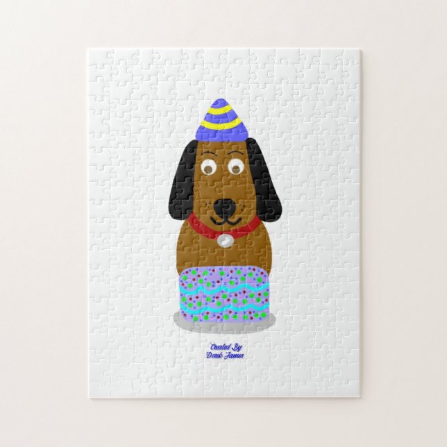 Happy Birthday Pup Puzzle (27.94 cm x 35.56 cm) (Vertical)