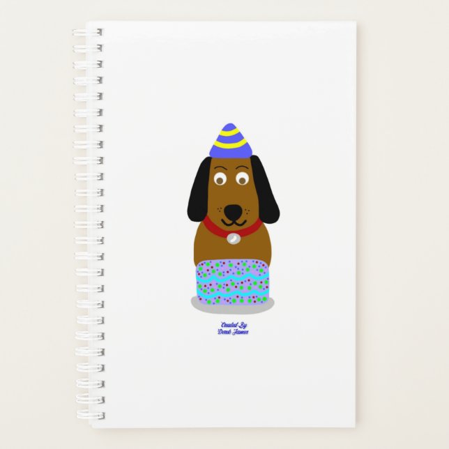 Happy Birthday Pup Small Planner (Front)