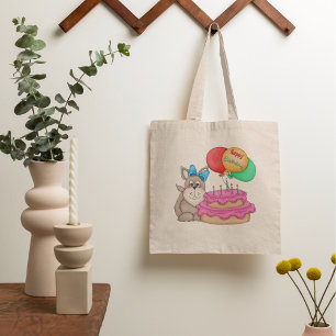 Happy Birthday Puppy Tote Bag