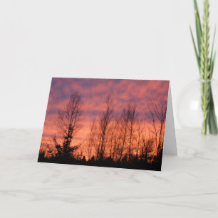 Happy Birthday - Purple Sunset Card