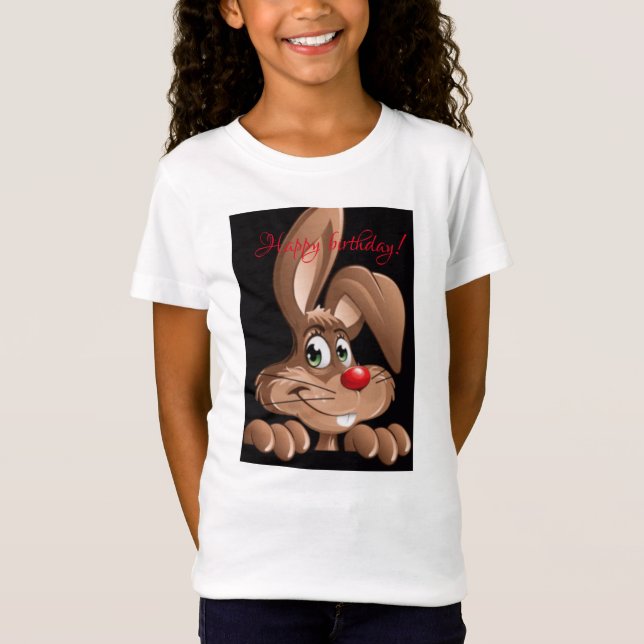 Happy birthday rabbit T-Shirt (Front)
