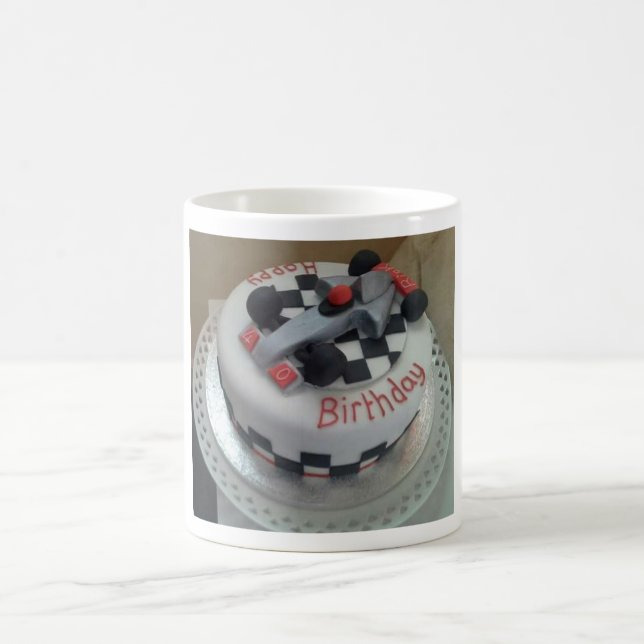 happy birthday racing car coffee mug (Center)