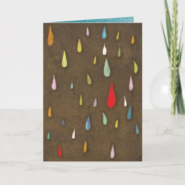 Happy Birthday Rain Card (Front)