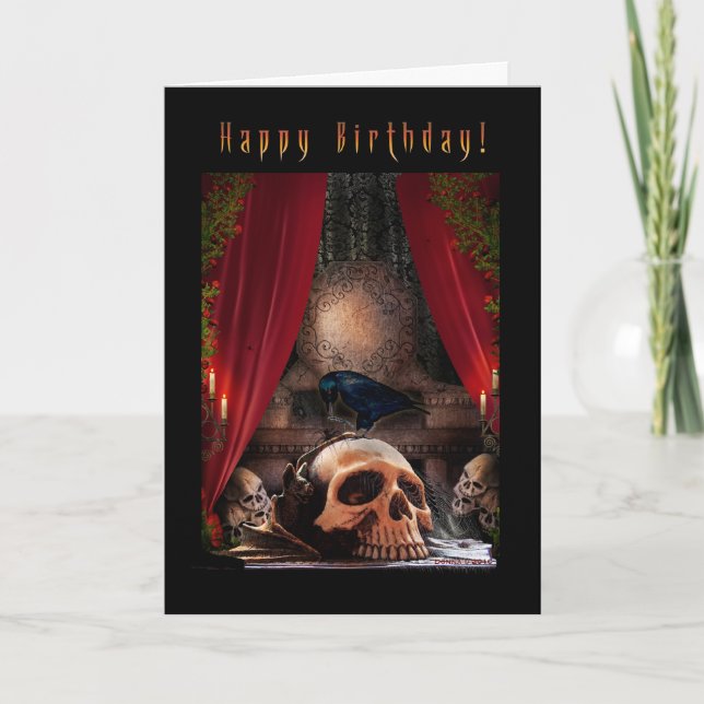 Happy Birthday - Ravens Den Card (Front)