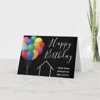 Happy Birthday Real Estate Company Balloons Custom
